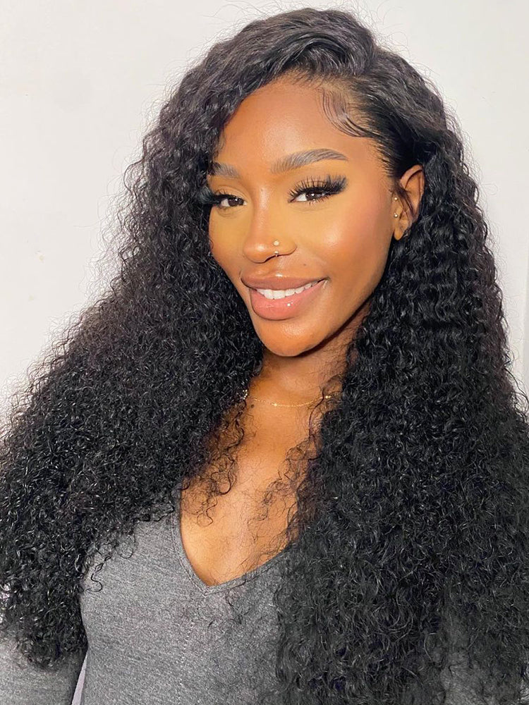 Dorsanee 13x4 Transparent Lace Front Kinky Curly Virgin Human Hair Wig - Image 6