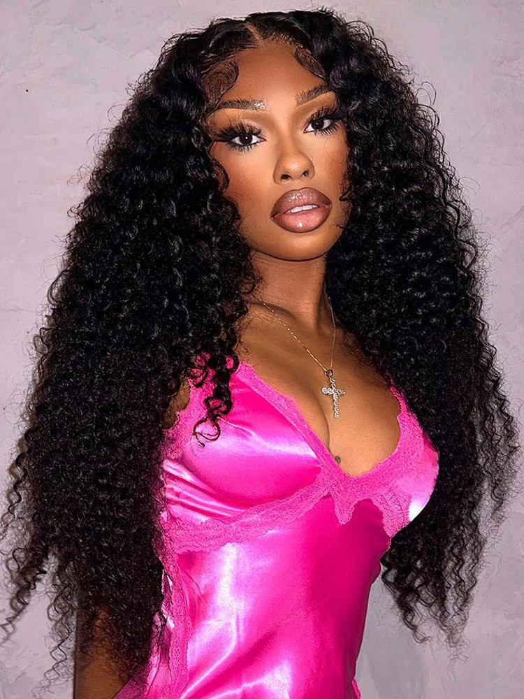Dorsanee 13x4 Transparent Lace Front Kinky Curly Virgin Human Hair Wig - Image 8