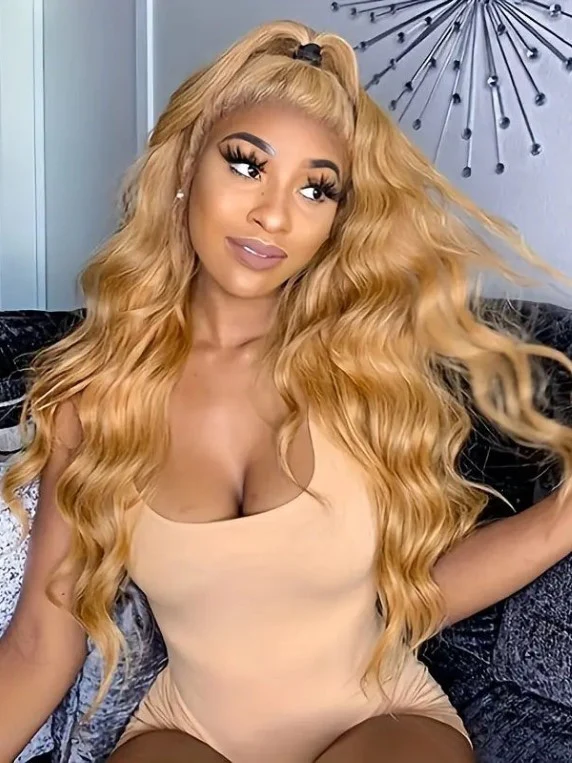Dorsanee Honey Blonde  #27 Body Wave 5x5/13x4 HD Lace Front Virgin Human Hair Wigs - Image 7