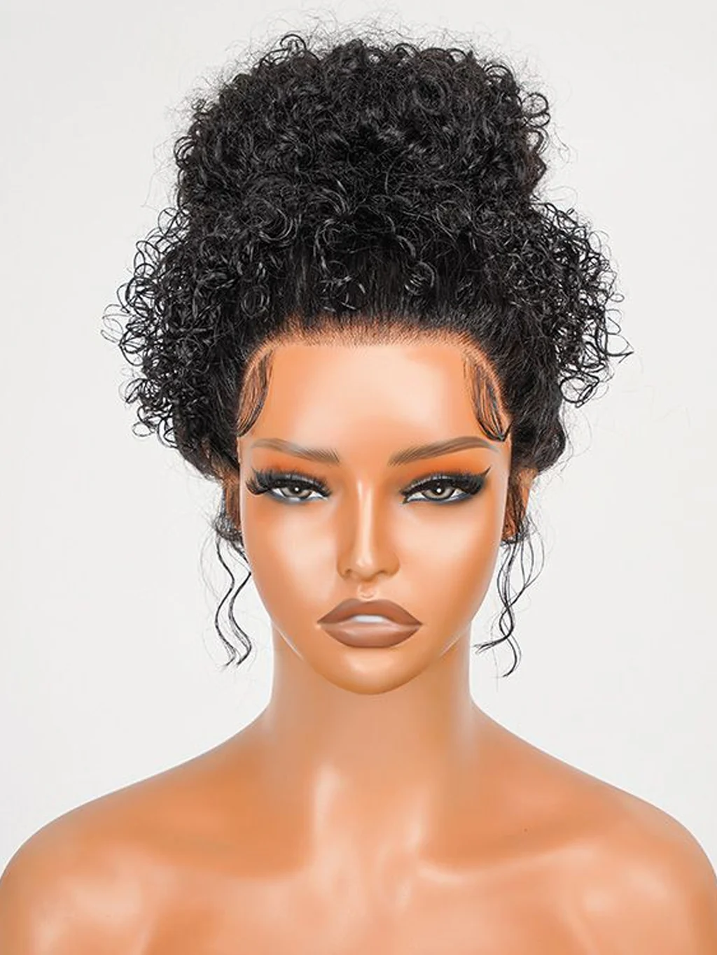 Dorsanee 360 Lace Front Jerry Curly Hair Wigs Pre Plucked With Baby Hair Natural Black Color Wigs - Image 9