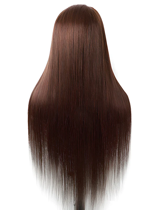 Dorsanee #4 Chocolate Brown Straight Wigs 5x5 13x4 Lace Frontal Human Hair Wigs - Image 4