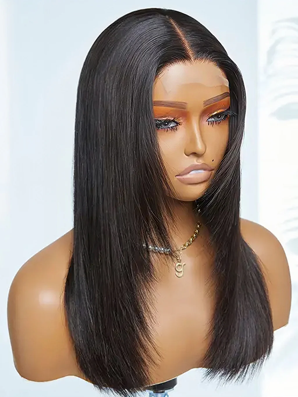 Dorsanee Layered Butterfly Hair Cut Straight 5x5 Lace Closure Human Hair Wigs - Image 5