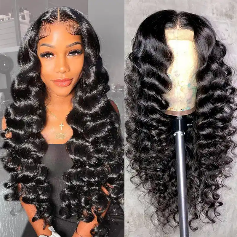 Dorsanee 250 Density 6x6 HD Invisible Lace Closure Wig Loose Curls Wave 100% Virgin Human Hair Wig - Image 4