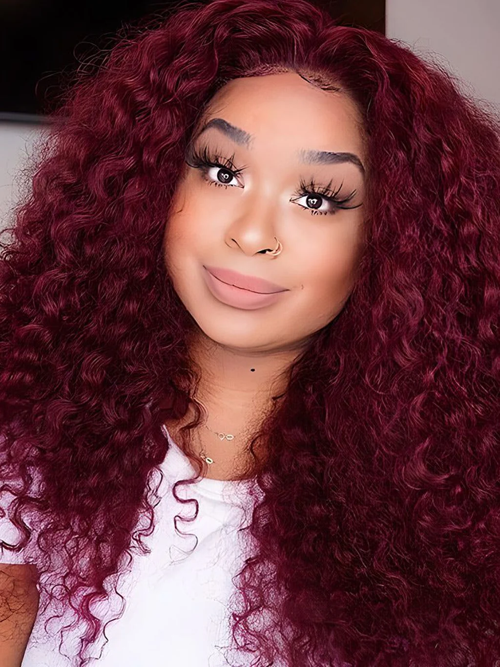 Dorsanee 250 Density 99J Burgundy Deep Wave 13x4/5x5 Lace Front Wig with Baby Hair For Woman Human Hair Wigs - Image 5