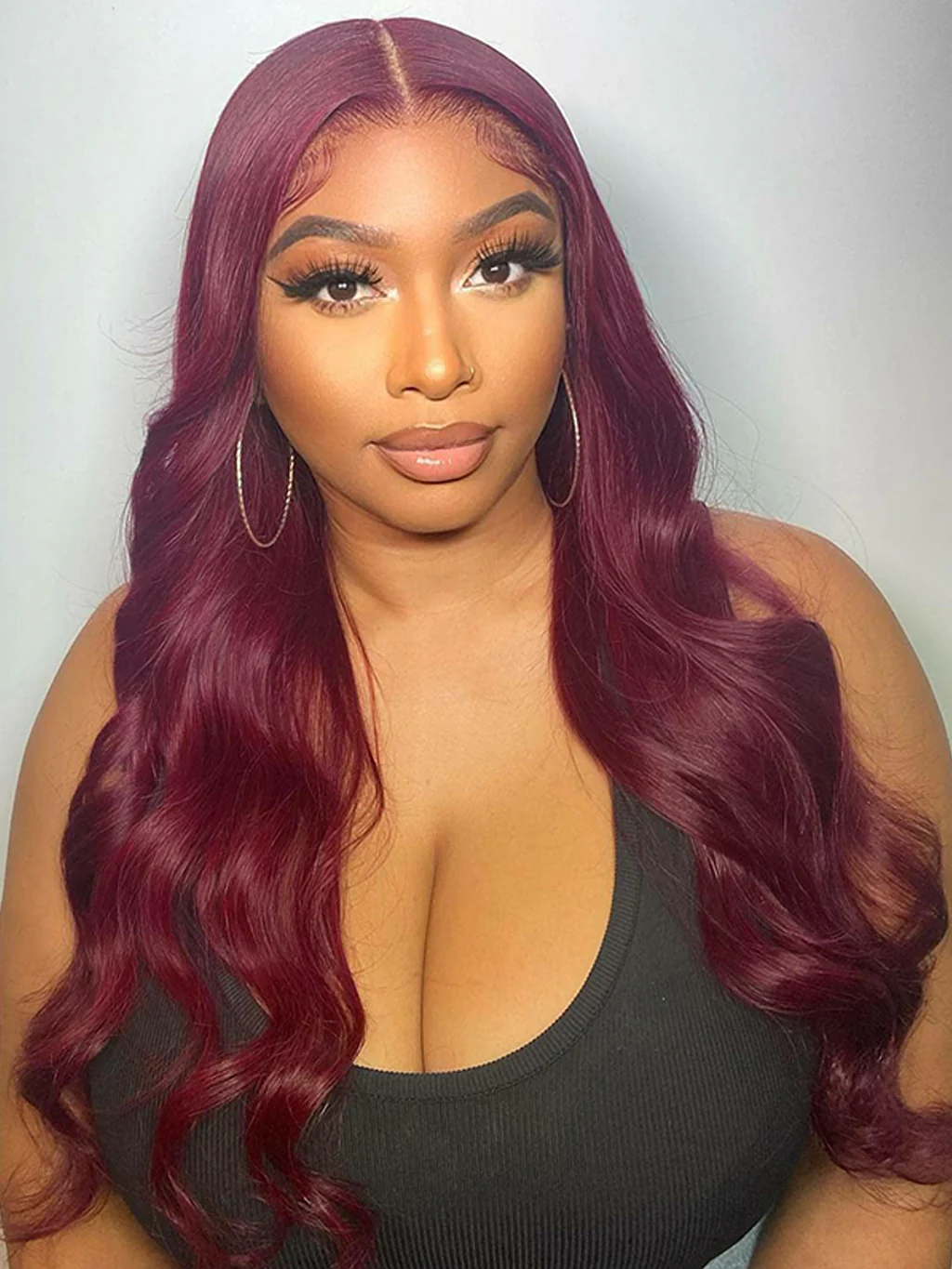Dorsanee 99j Colored 13x4 5x5 HD Lace Frontal Closure Body Wave Wigs Human Hair Wigs - Image 7