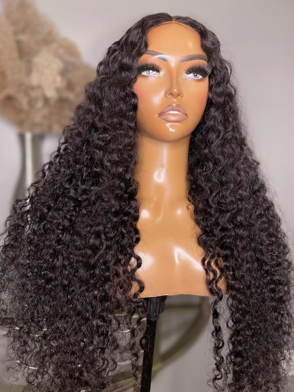 Dorsanee 250 Density 13x4 HD Transparent Lace Front Deep Wave Curly Human Hair Wigs - Image 4