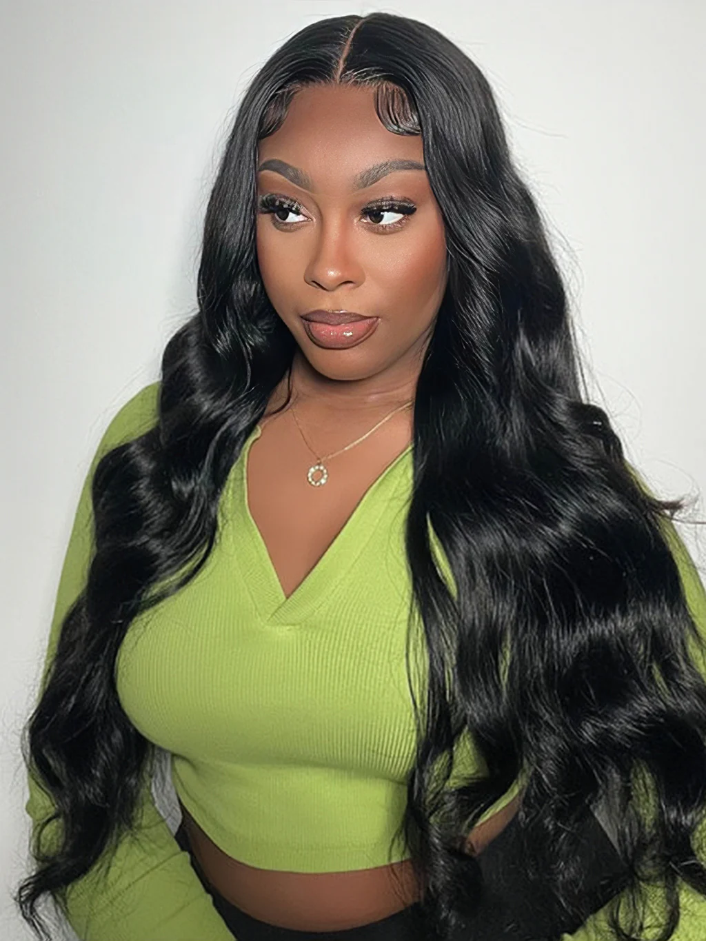 Dorsanee 250 Density Pre Plucked Body Wave 5x5 Lace Closure Human Hair Wigs - Image 5