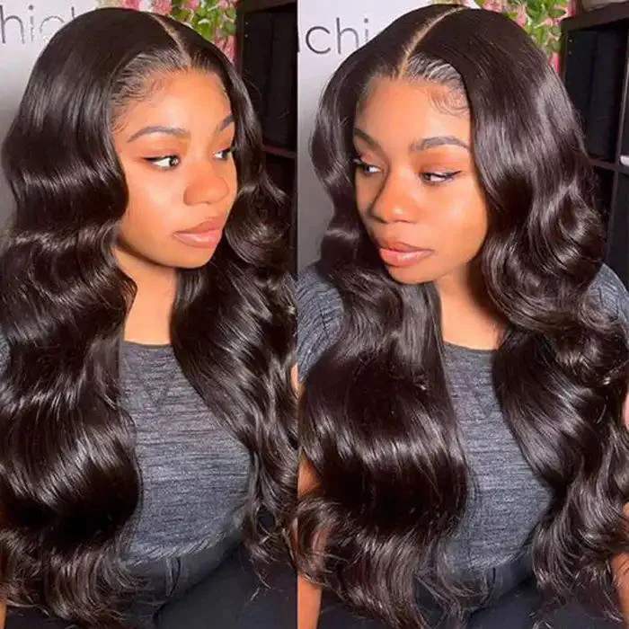 Dorsanee 250 Density 6x6 HD Transparent Lace Closure Body Wave Human Hair Wigs - Image 5