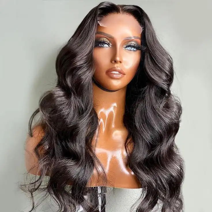 Dorsanee 250 Density 6x6 HD Transparent Lace Closure Body Wave Human Hair Wigs - Image 6