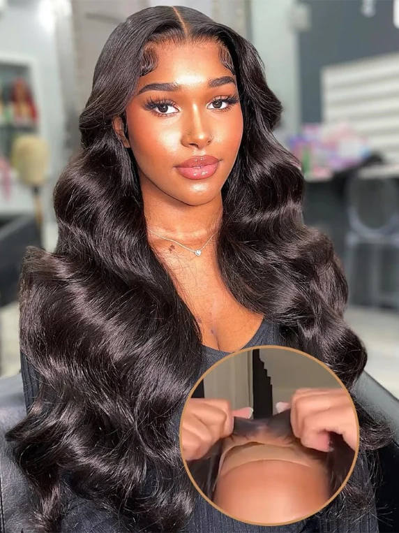 Dorsanee Wear & Go Glueless Wig 6x4 Lace Closure Body Wave Beginner Friendly Human Hair Wigs - Image 3