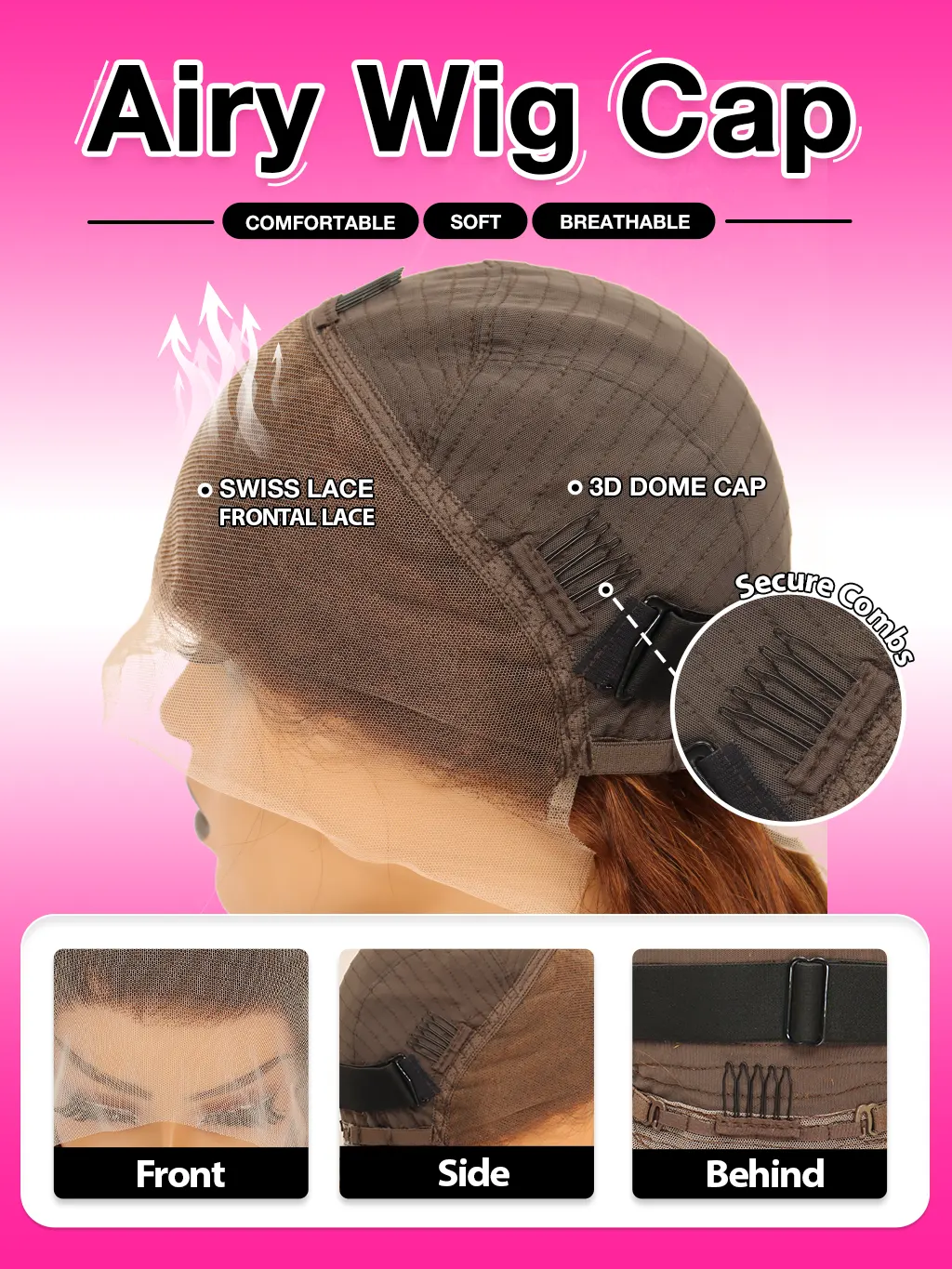 Dorsanee P1B/27 Honey Blonde Highlight 250 Density Body Wave 13x4 HD Lace Frontal Human Hair Wig - Image 7