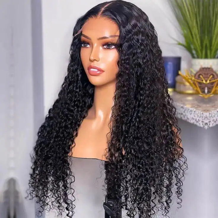 Dorsanee 250 Density 6x6 HD Lace Closure Jerry Curly Human Hair Wigs - Image 7
