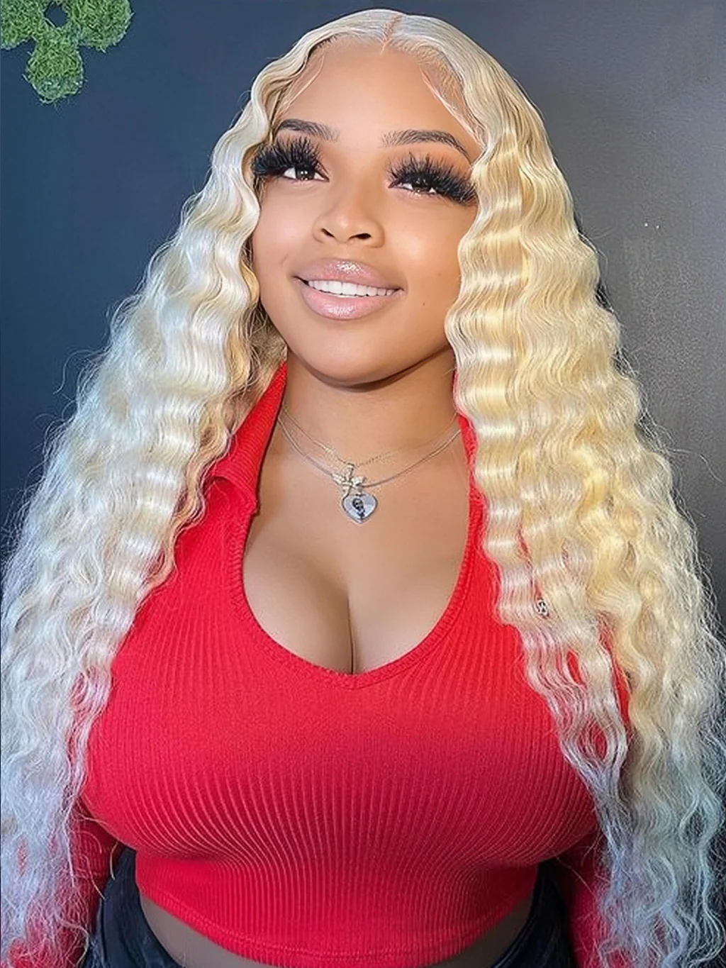 Dorsanee Blonde 613 Deep Wave 13x4 HD Lace Frontal Human Hair Wigs - Image 5