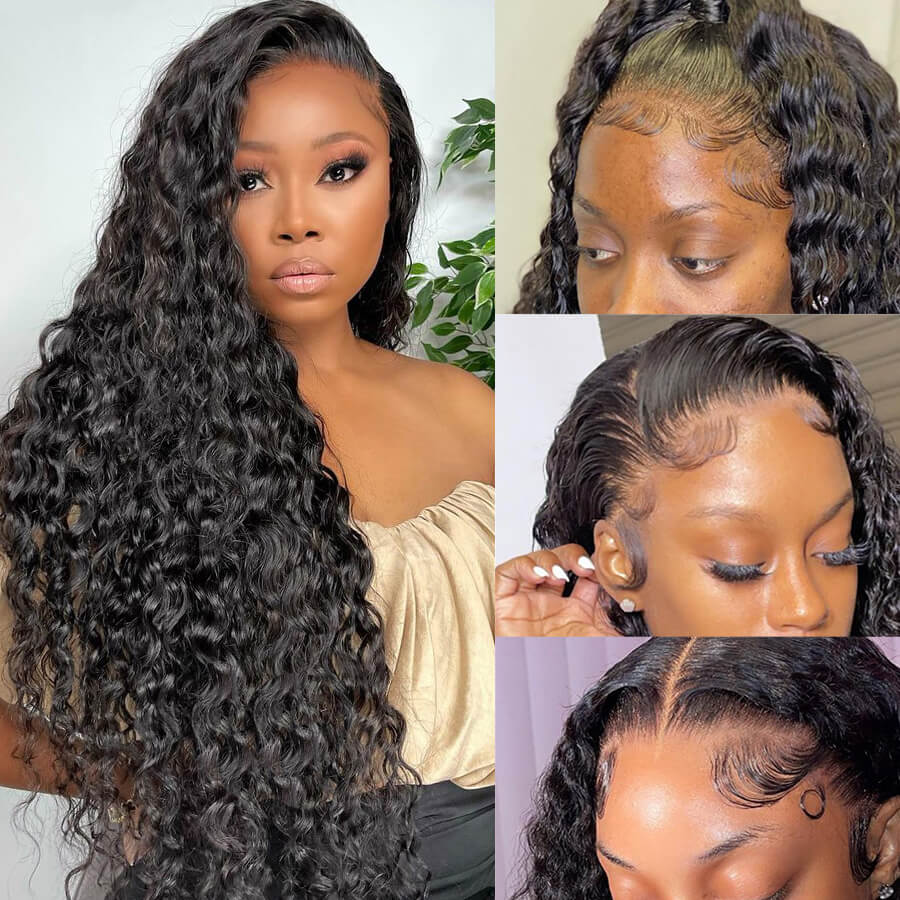 Dorsanee 250 Density 13x6 HD Lace Front Deep Wave  Curly Human Hair Wigs - Image 5