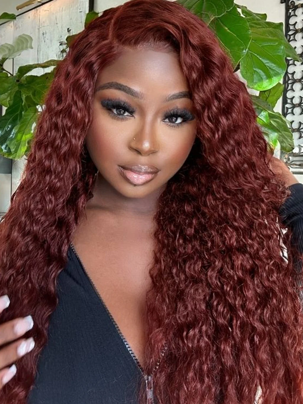 Dorsanee Deep Wave #33 Reddish Brown Auburn Hair 13x4/5x5 Transparen HD Lace Closure Wigs With Baby Hair Human Hair Wig - Image 3