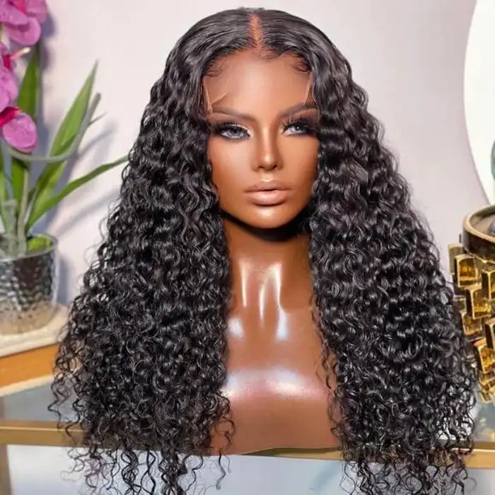 Dorsanee 250 Density Wear and Go Glueless 5x5 Undetectable Lace Closure Deep Wave Curly Human Hair Wig - Image 4