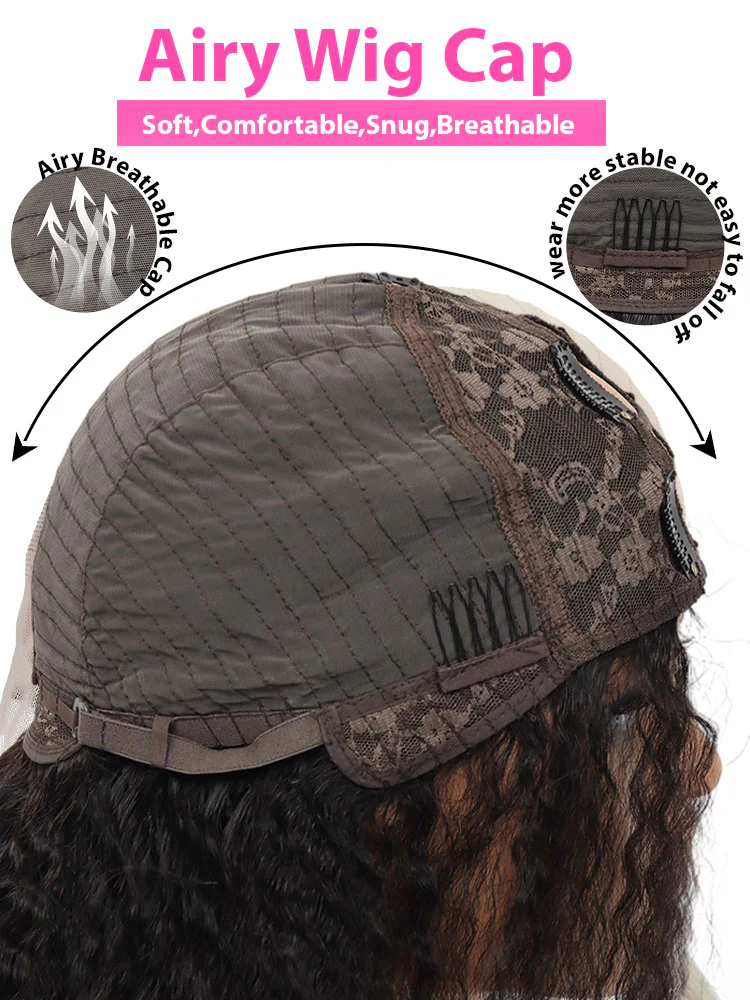 Dorsanee V Part Jerry Curly Wigs No Leave Out Natural Scalp Protective Style - Image 9