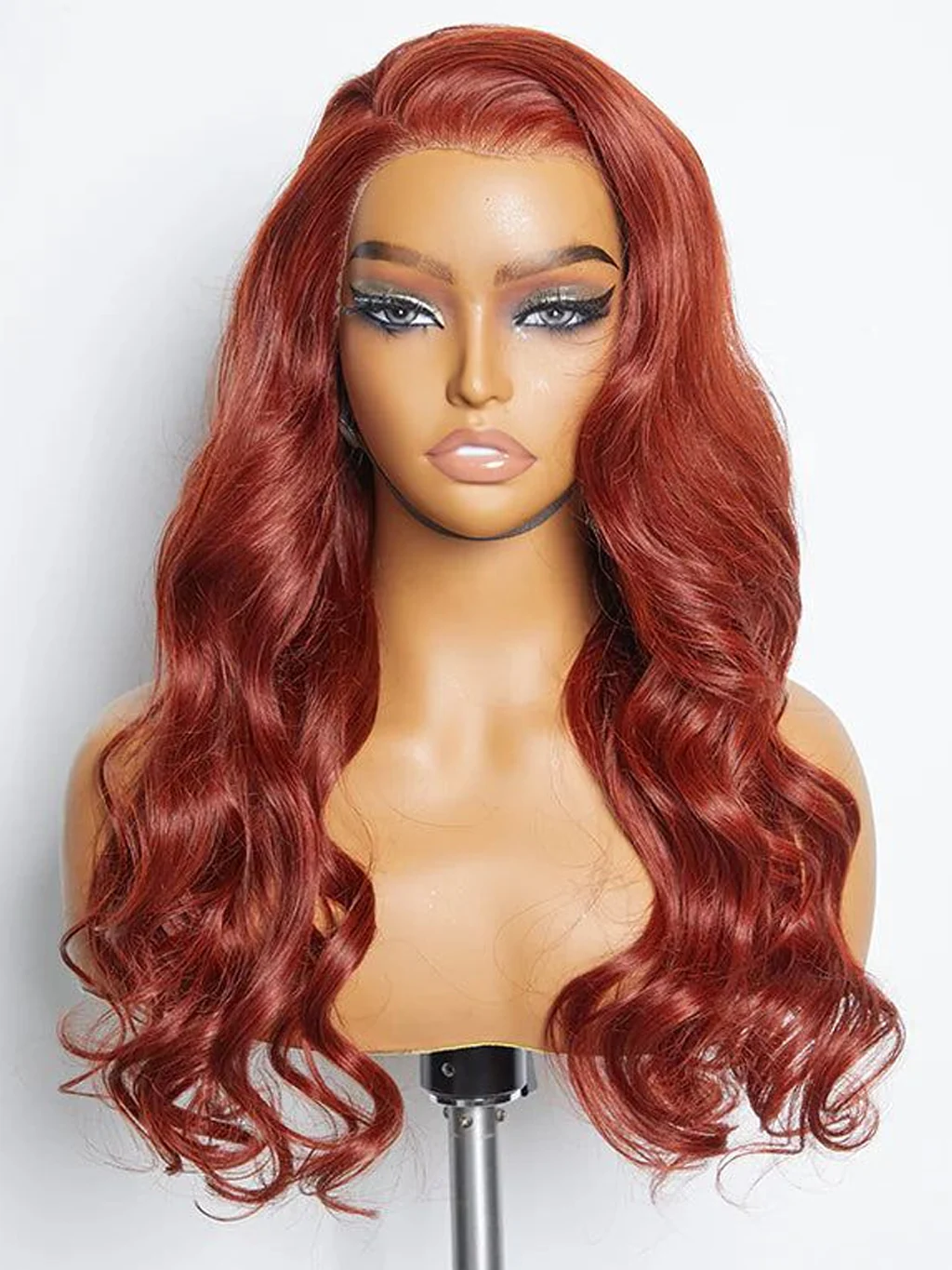 Dorsanee 250 Density Reddish Brown 13x4 5x5 HD Lace Front Body Wave Human Hair Wigs - Image 6
