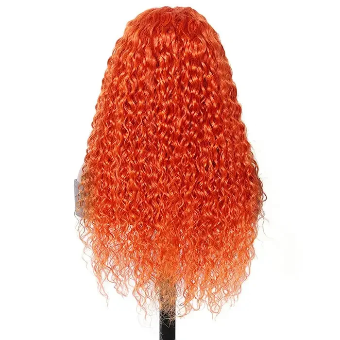 Dorsanee 250 Density Ginger Wet and Wavy Water Wave 13x4 Lace Front Human Hair Wig - Image 6