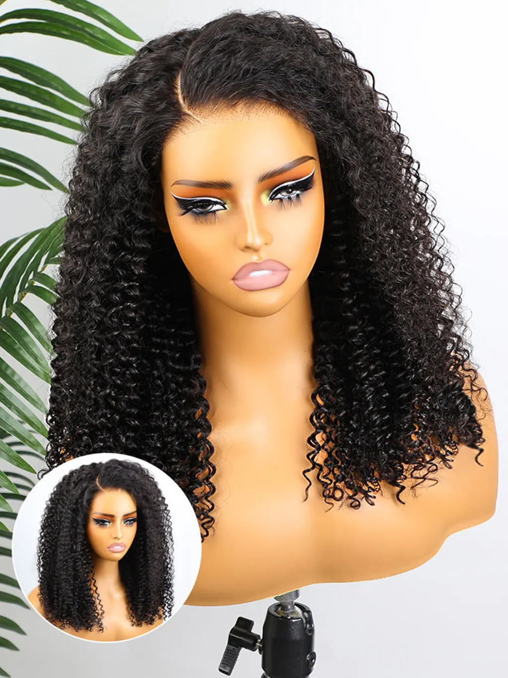 Dorsanee Wear Go Glueless Pre-Cut 6x4 HD Lace Closure Kinky Curly Human Hair Wig - Image 3