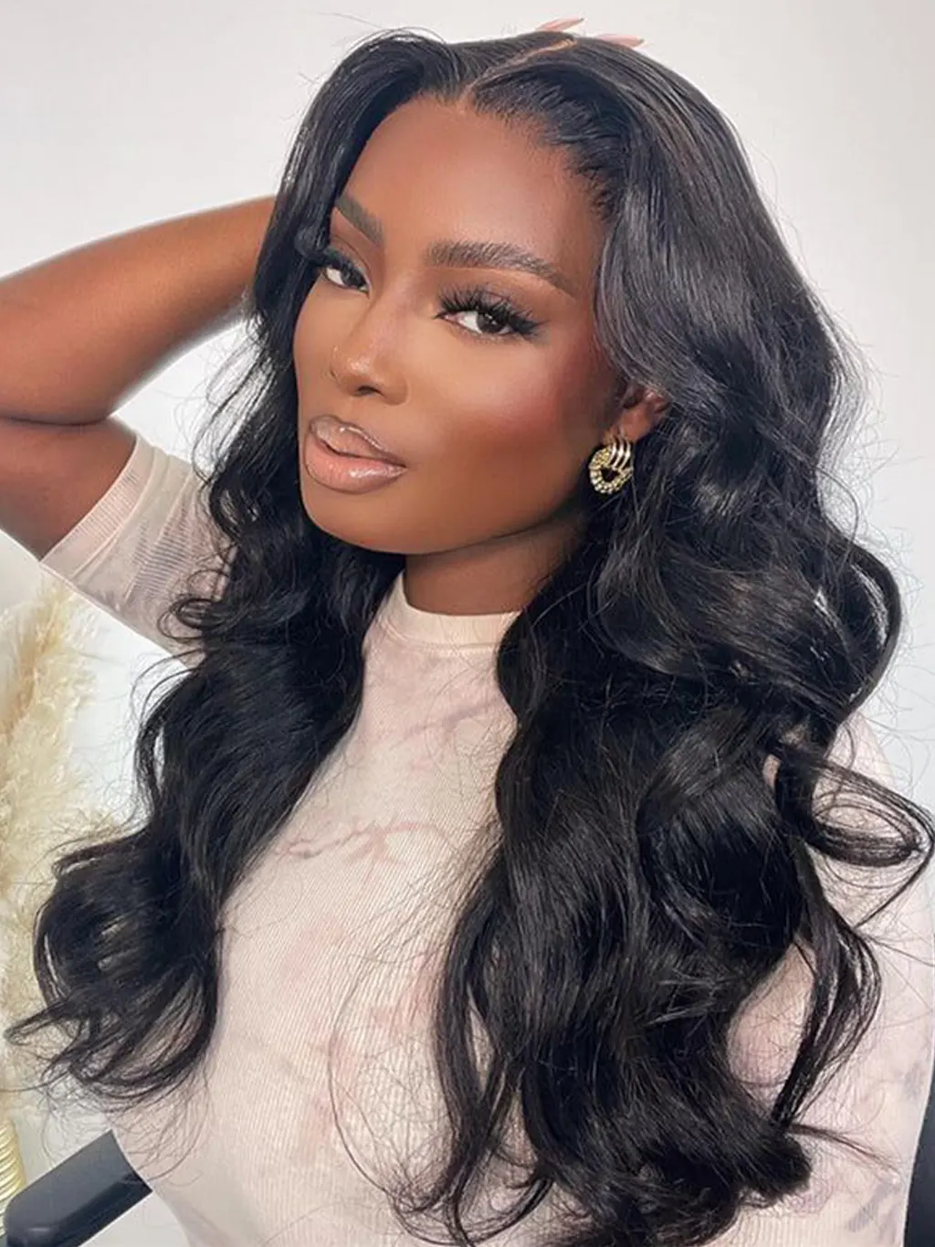 Dorsanee Ready to Wear and Go Glueless 6x4 Pre-plucked Bleached Knots Pre Cut Body Wave Human Hair Wigs - Image 5
