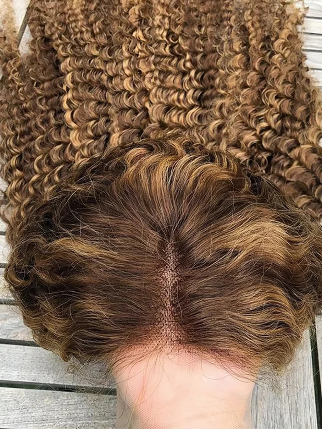 Dorsanee P4/27 Honey Blonde Brown Highlight 5x5/13x4 Lace Front Deep Wave Human Hair Wigs - Image 6