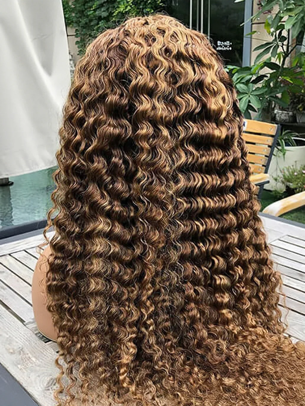Dorsanee P4/27 Honey Blonde Brown Highlight 5x5/13x4 Lace Front Deep Wave Human Hair Wigs - Image 7
