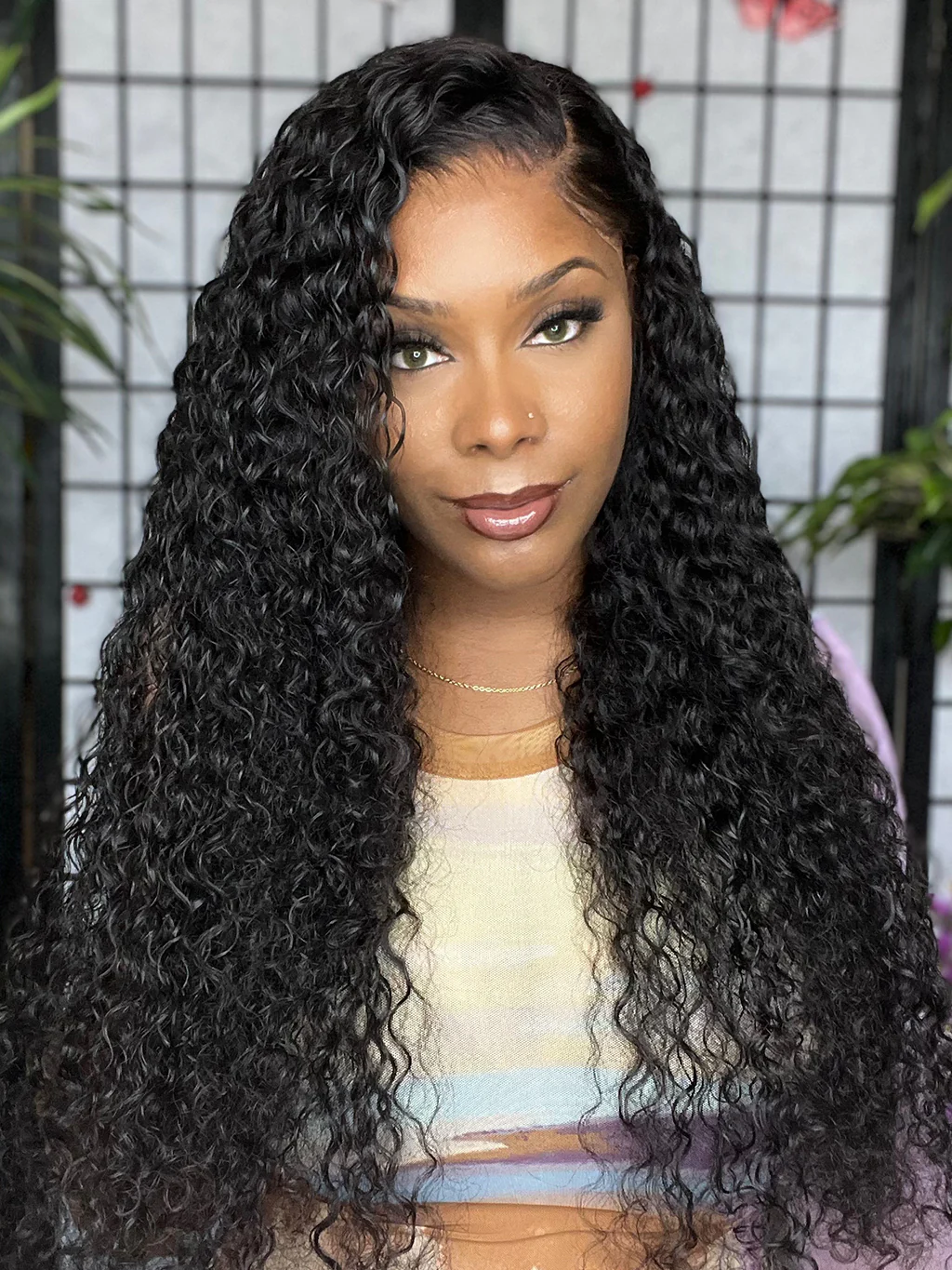 Dorsanee 250 Density Jerry Curly 13x4 HD Lace Front Human Hair Wigs - Image 4