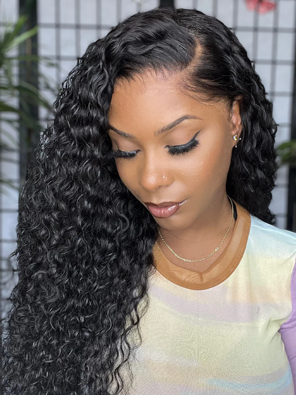 Dorsanee 250 Density Jerry Curly 13x4 HD Lace Front Human Hair Wigs - Image 5