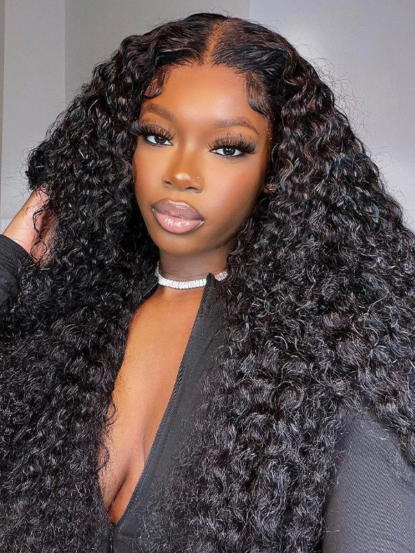 Dorsanee V Part Jerry Curly Wigs No Leave Out Natural Scalp Protective Style - Image 3