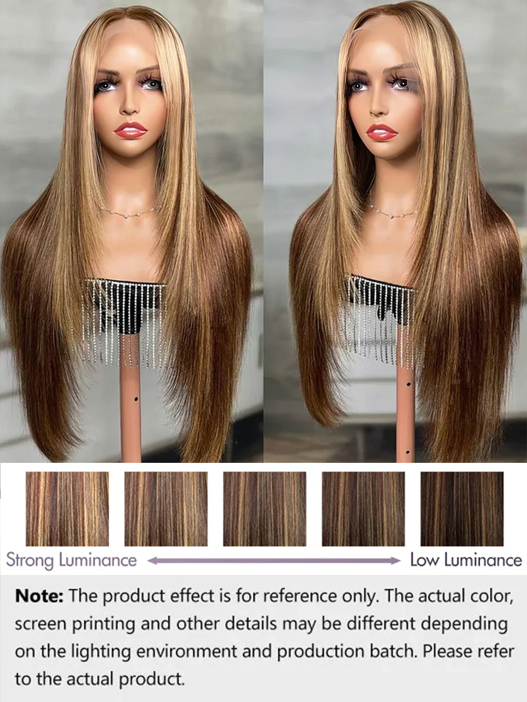 Dorsanee Hair Layered Cut 4/27 Highlight 13x4 Lace Frontal Wig Straight Human Hair Wigs - Image 7