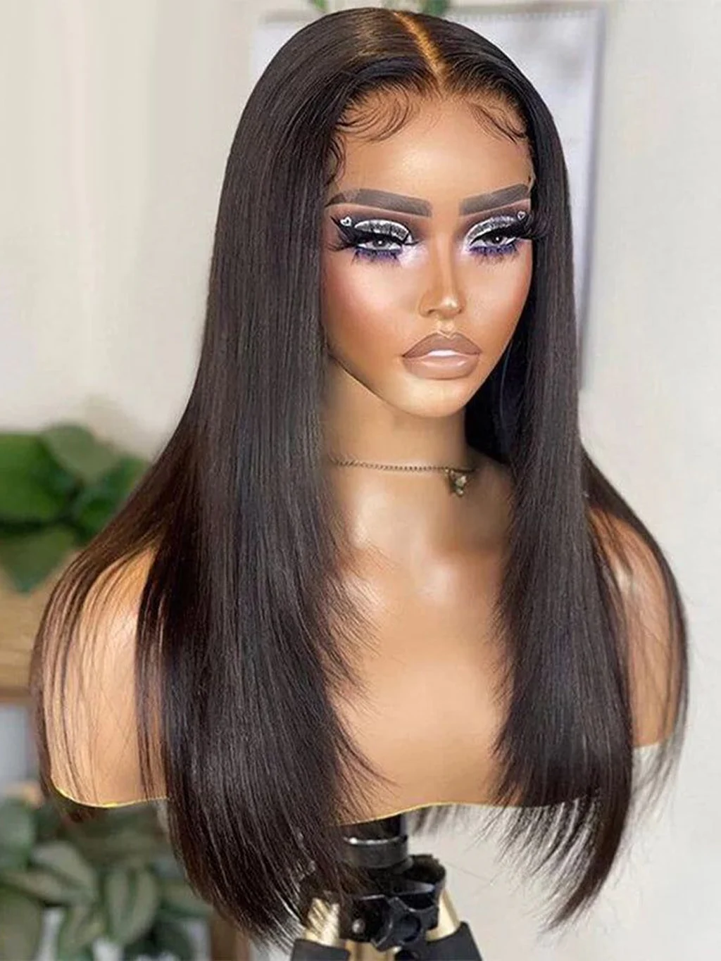 Dorsanee Layered 220 Density 13X4 Lace Front Straight Virgin Human Hair Wigs - Image 7