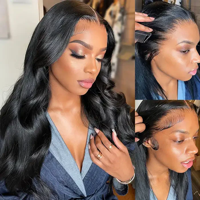 Dorsanee 30 32 Inch 250 Density 13x6  HD Lace Front Body Wave Human Hair Wigs - Image 4