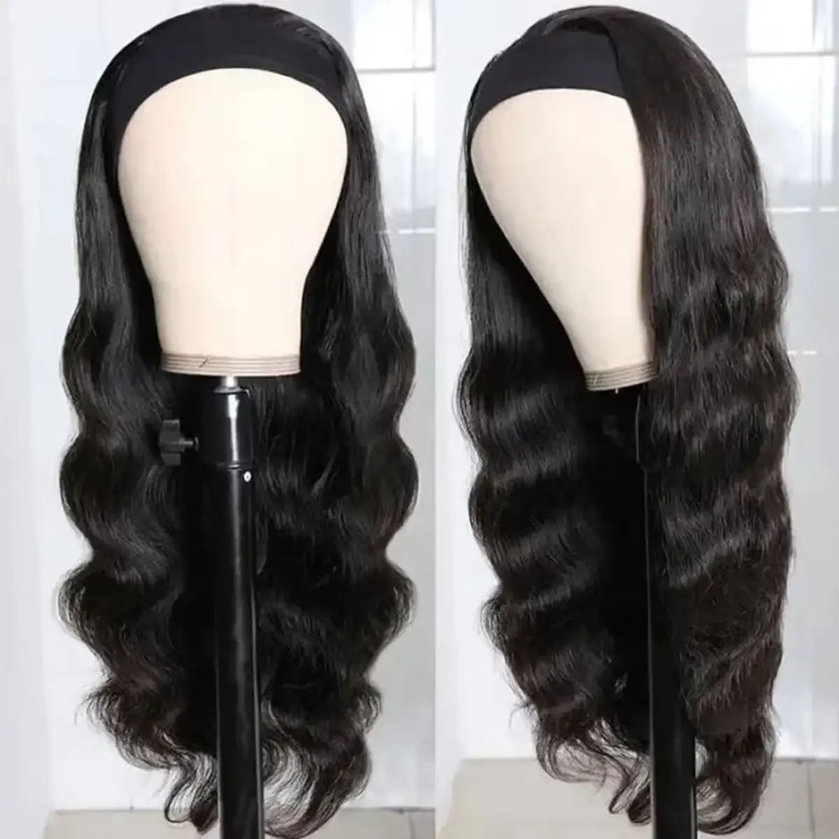 Dorsanee Headband Body Wave Human Hair Wigs No Gel No Glue Silk Scarf Beginner Friendly Wigs - Image 8