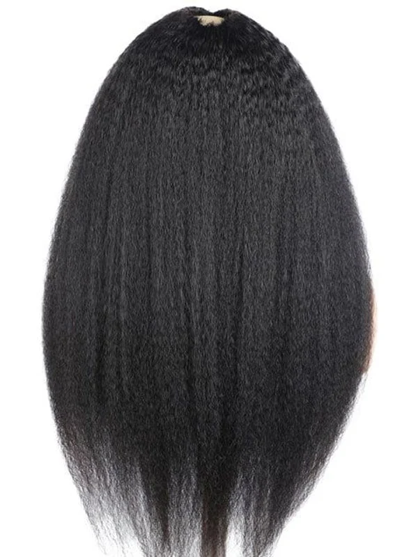 Dorsanee No Lace No Glue V Part 100% Virgin Human Hair No Leave Out Kinky Straight Wigs - Image 7