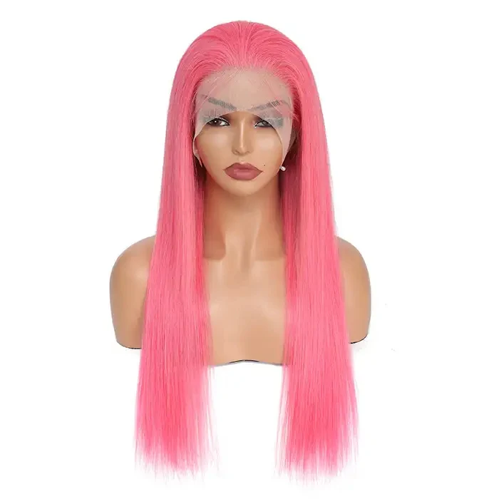 Dorsanee Pink 200% Density 13x4 Lace Front Bone Straight Human Hair Weave Wig - Image 5