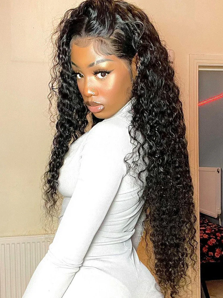 Dorsanee Pre Bleached Pre plucked Wear Go Glueless Water Wave 6x4 Lace Closure Human Hair Wigs - Image 4