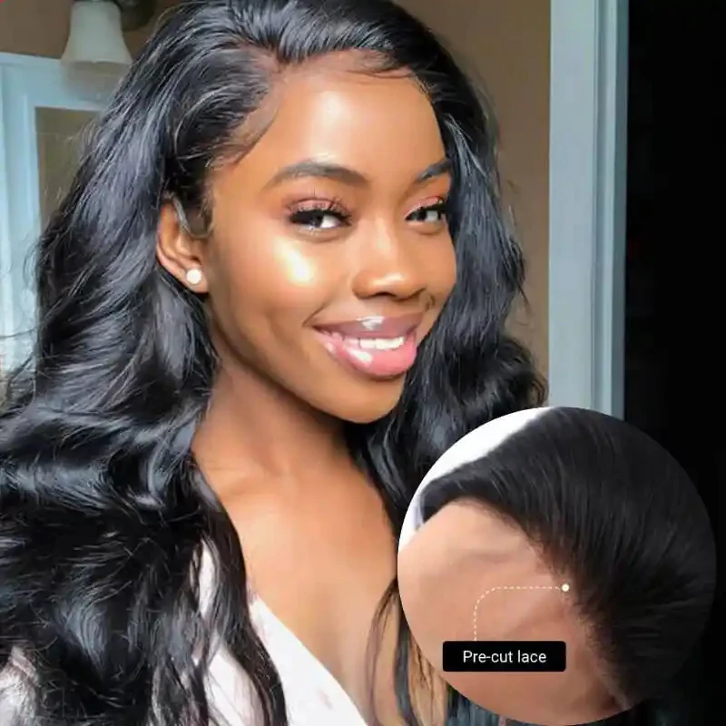 Dorsanee Wear and Go Beginner Friendly 4x4 Lace Closure Wigs Body Wave 3D Dome Cap Wig With Pre-plucked Hairline - Image 3