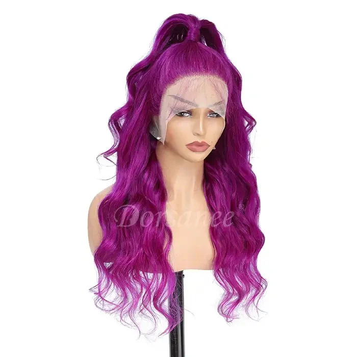 Dorsanee Purple 200% Density 13x4 Lace Front Body Wave Human Hair Wig - Image 8
