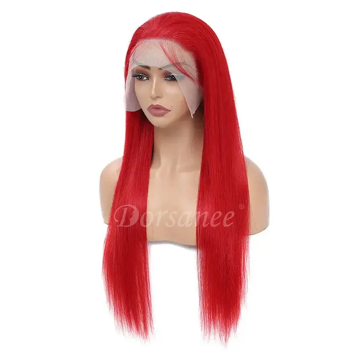 Dorsanee Red Bone Straight Pre Plucked 13x4 Lace Front Human Hair Wigs - Image 7