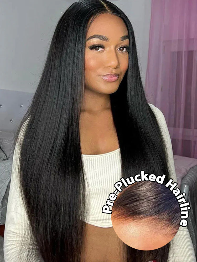 Dorsanee 250 Density Straight 13x4 Transparent HD Lace Frontal Human Hair Wig - Image 3