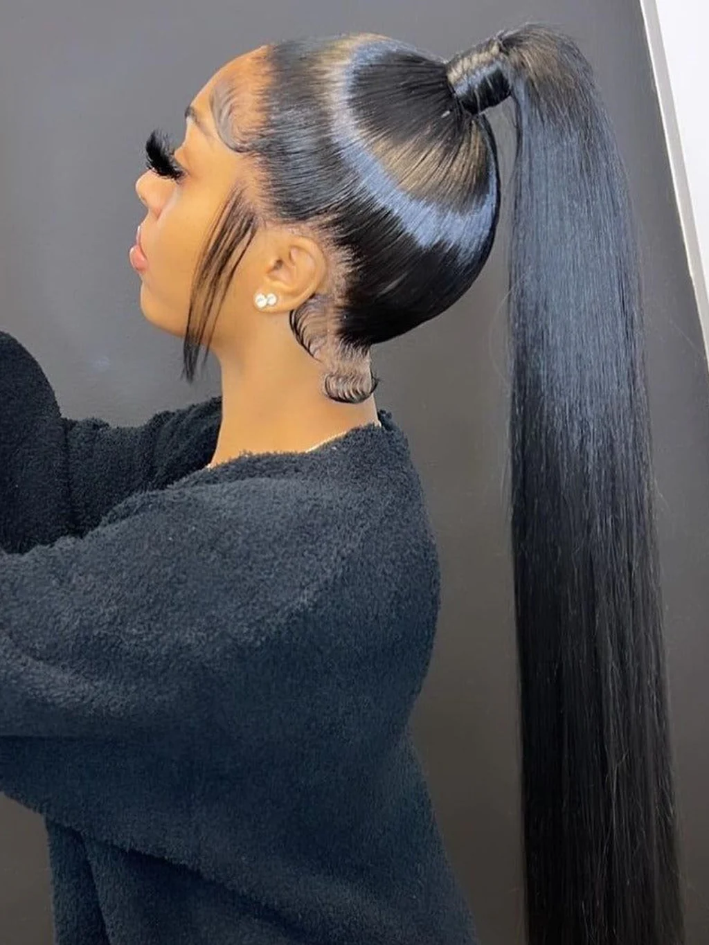 Dorsanee 360 Transparent Lace Frontal Straight Virgin Human Hair Wigs - Image 3