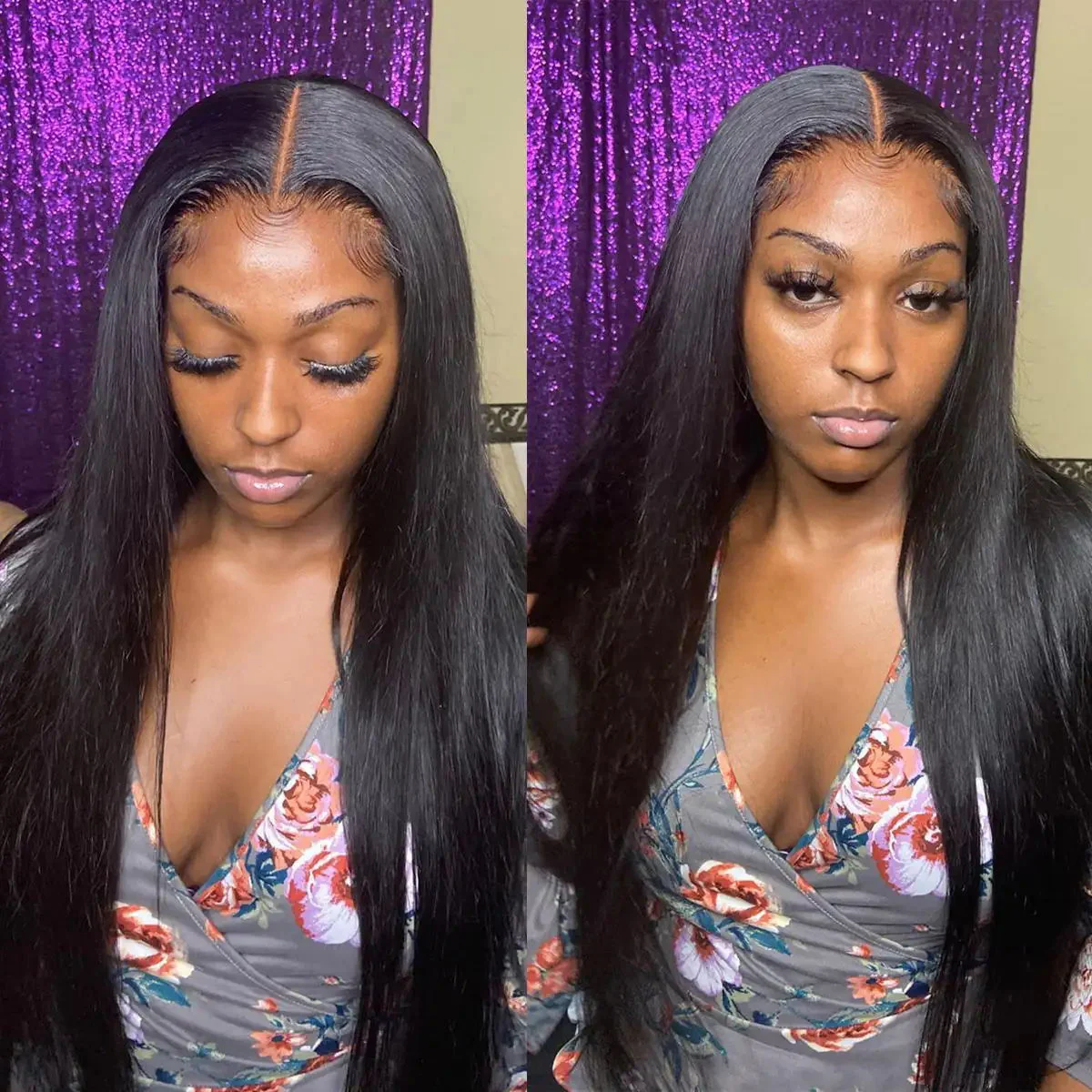 Dorsanee 250 Density Straight 6*6 HD Lace Closure Human Hair Wigs - Image 3