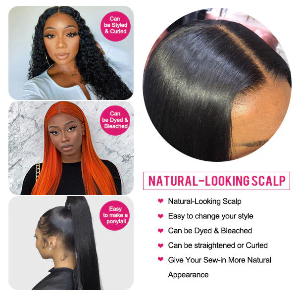 Dorsanee 5x5 Straight HD Transparent Lace Closure Glueless Human Hair Wigs - Image 10