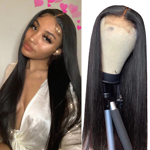 Dorsanee 5x5 Straight HD Transparent Lace Closure Glueless Human Hair Wigs - Image 4