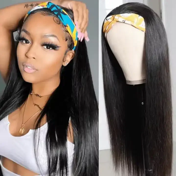 Dorsanee Headband Beginner Friendly Straight Virgin Human Hair Wigs - Image 4