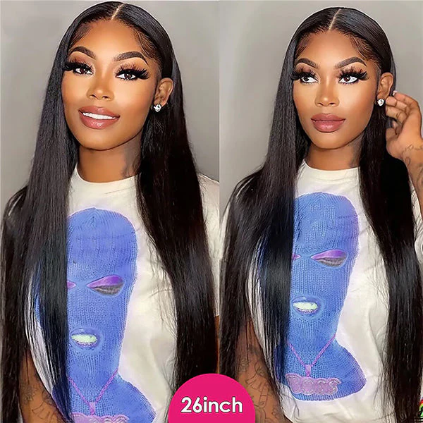 Dorsanee Hair Straight Virgin Human Hair Bundles With Frontal 13x4 Lace Front - Image 4