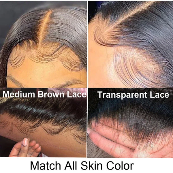 Dorsanee Hair Straight Virgin Human Hair Bundles With Frontal 13x4 Lace Front - Image 8