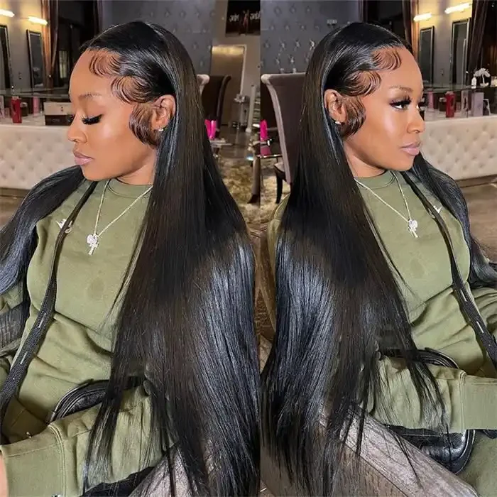 Dorsanee 250 Density Bone Straight Wig 13x6 HD Lace Front Human Hair Wigs - Image 6
