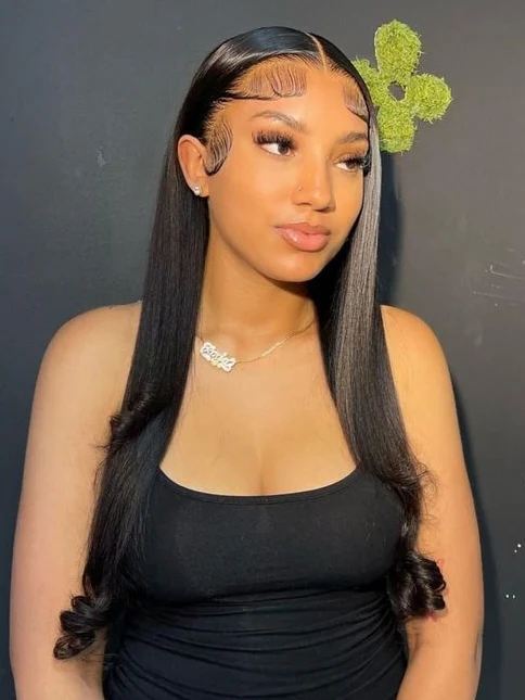 Dorsanee 250 Density Bone Straight Wig 13x6 HD Lace Front Human Hair Wigs - Image 8